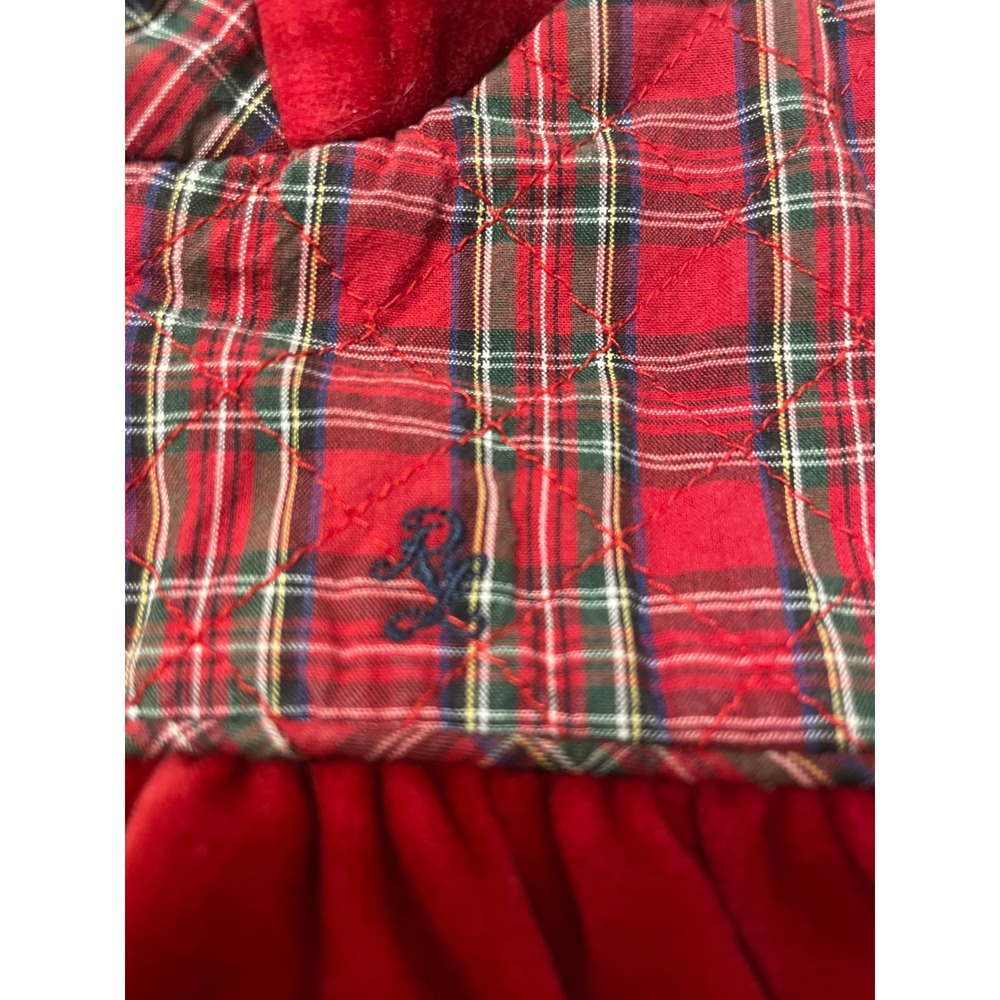 VTH Ralph Lauren Baby 1st Christmas Plaid Bunting Bag Hood Sleeper 0-6M Holiday - Picture 8 of 12
